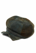 Load image into Gallery viewer, ierib Leather Casquette / Lamb Suede (GRAY)