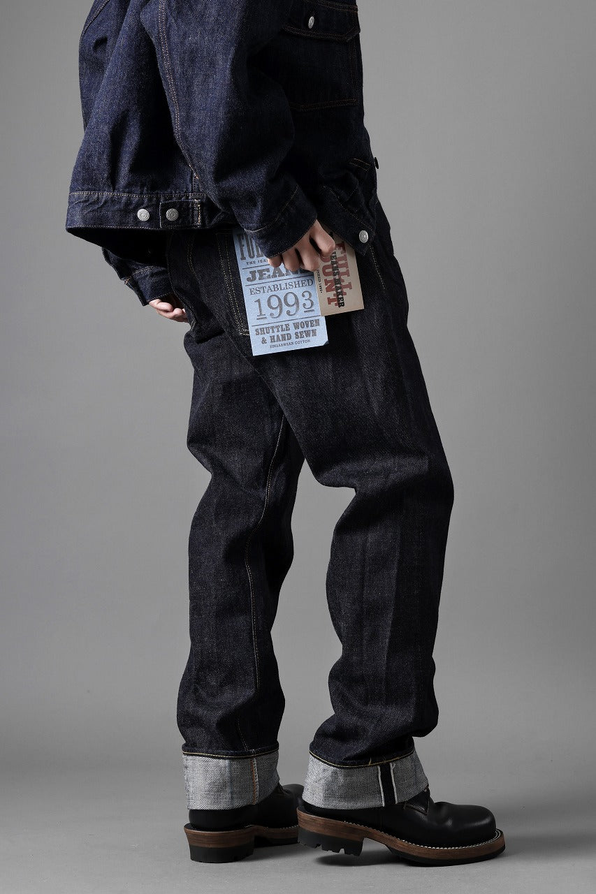 画像をギャラリービューアに読み込む, FULLCOUNT Straight Denim Pants / 15.5oz Zimbabwe Selvedge Denim (INDIGO BLUE / ONE WASHED)