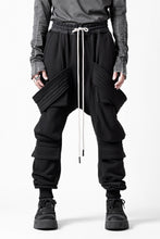 Load image into Gallery viewer, A.F ARTEFACT BOMBER HEAT BELTED SARROUEL CARGO PANTS (BLACK)