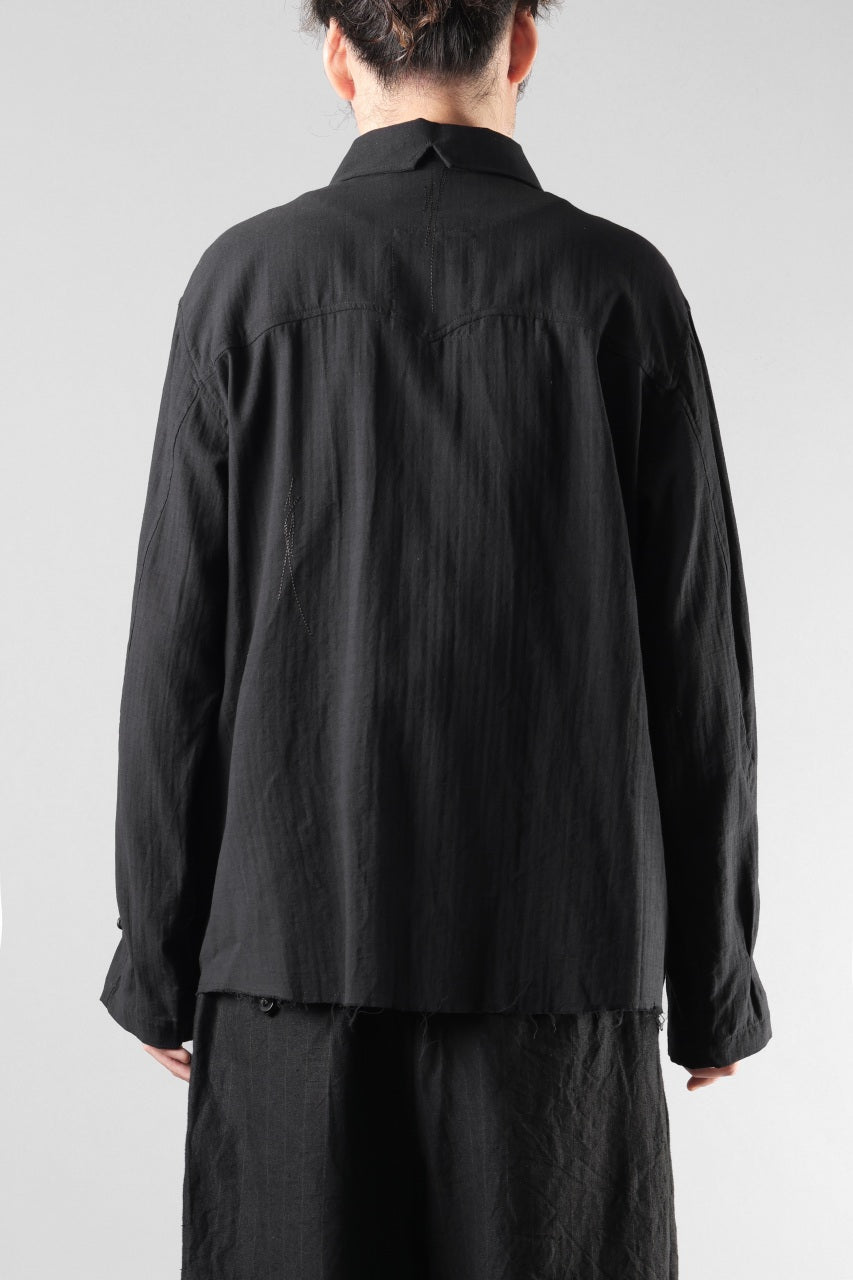 Load image into Gallery viewer, Professor.E EMBROIDERED SHIRT (BLACK)