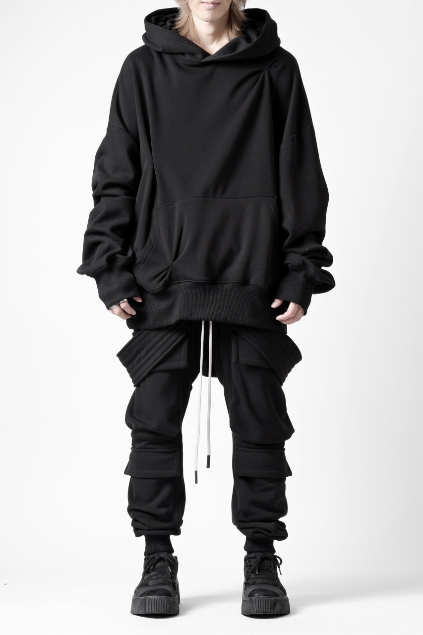 画像をギャラリービューアに読み込む, A.F ARTEFACT BOMBER HEAT TUCK HOODIE (BLACK)