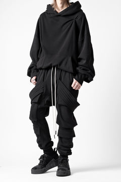 画像をギャラリービューアに読み込む, A.F ARTEFACT BOMBER HEAT TUCK HOODIE (BLACK)