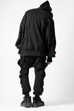 画像をギャラリービューアに読み込む, A.F ARTEFACT BOMBER HEAT BELTED SARROUEL CARGO PANTS (BLACK)