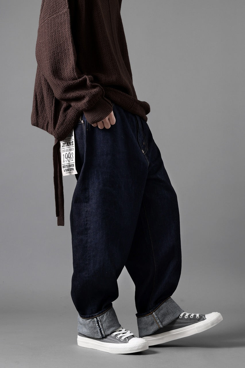 画像をギャラリービューアに読み込む, FULLCOUNT x N/07 x LOOM exclusive WIDE TAPERED DENIM PANTS / 11.5oz ZIMBABWE DENIM (INDIGO BLUE / ONE WASHED)