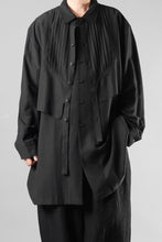 画像をギャラリービューアに読み込む, Professor.E OVERSIZED LAYERED SHIRT (BLACK)