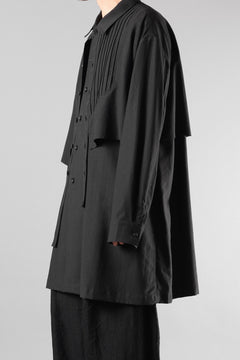 画像をギャラリービューアに読み込む, Professor.E OVERSIZED LAYERED SHIRT (BLACK)