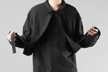 画像をギャラリービューアに読み込む, Professor.E OVERSIZED LAYERED SHIRT (BLACK)