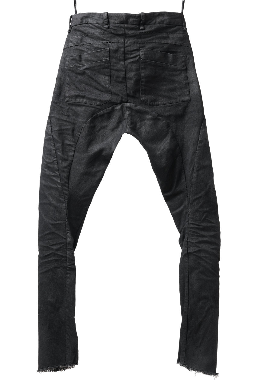 Load image into Gallery viewer, masnada BAGGY SCARRED STRETCH JEANS (SMEARED BLACK)