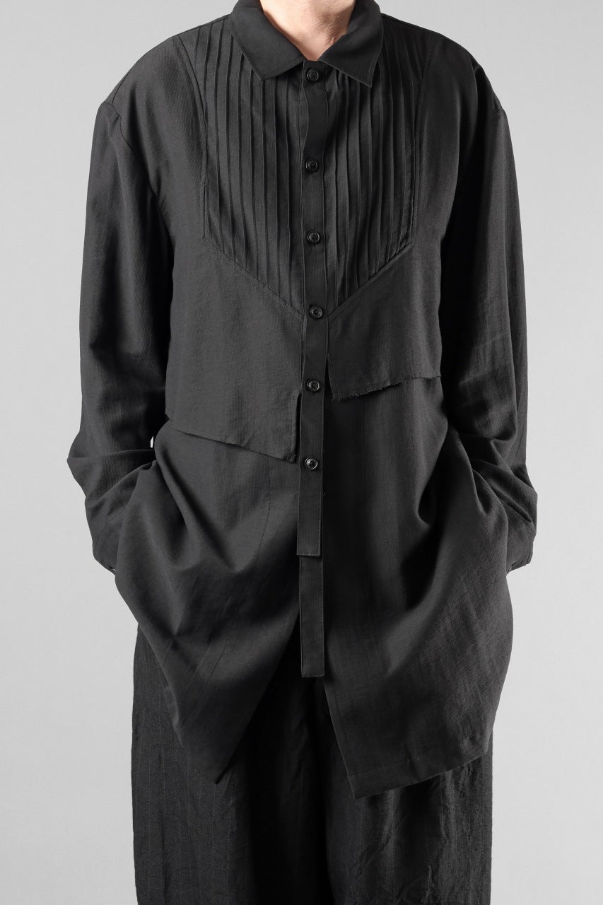 画像をギャラリービューアに読み込む, Professor.E OVERSIZED LAYERED SHIRT (BLACK)
