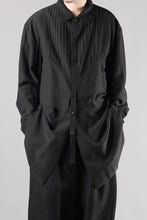 画像をギャラリービューアに読み込む, Professor.E OVERSIZED LAYERED SHIRT (BLACK)