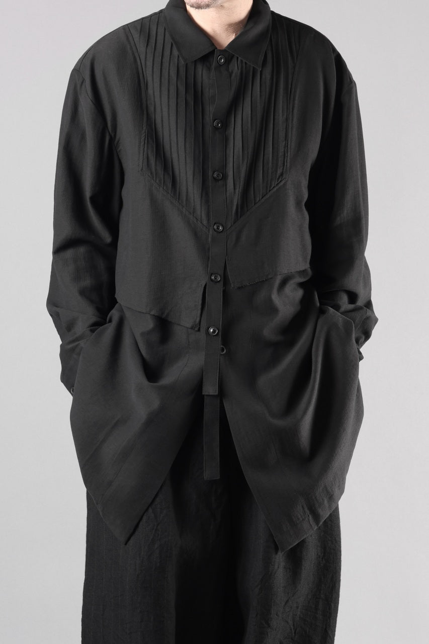 画像をギャラリービューアに読み込む, Professor.E OVERSIZED LAYERED SHIRT (BLACK)