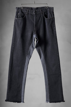 Load image into Gallery viewer, CHANGES x LOOM exclusive REMAKE REGULAR FIT DENIM PANTS / VINTAGE LEVI’S JEANS (BLACK #I)