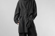 画像をギャラリービューアに読み込む, Professor.E OVERSIZED LAYERED SHIRT (BLACK)