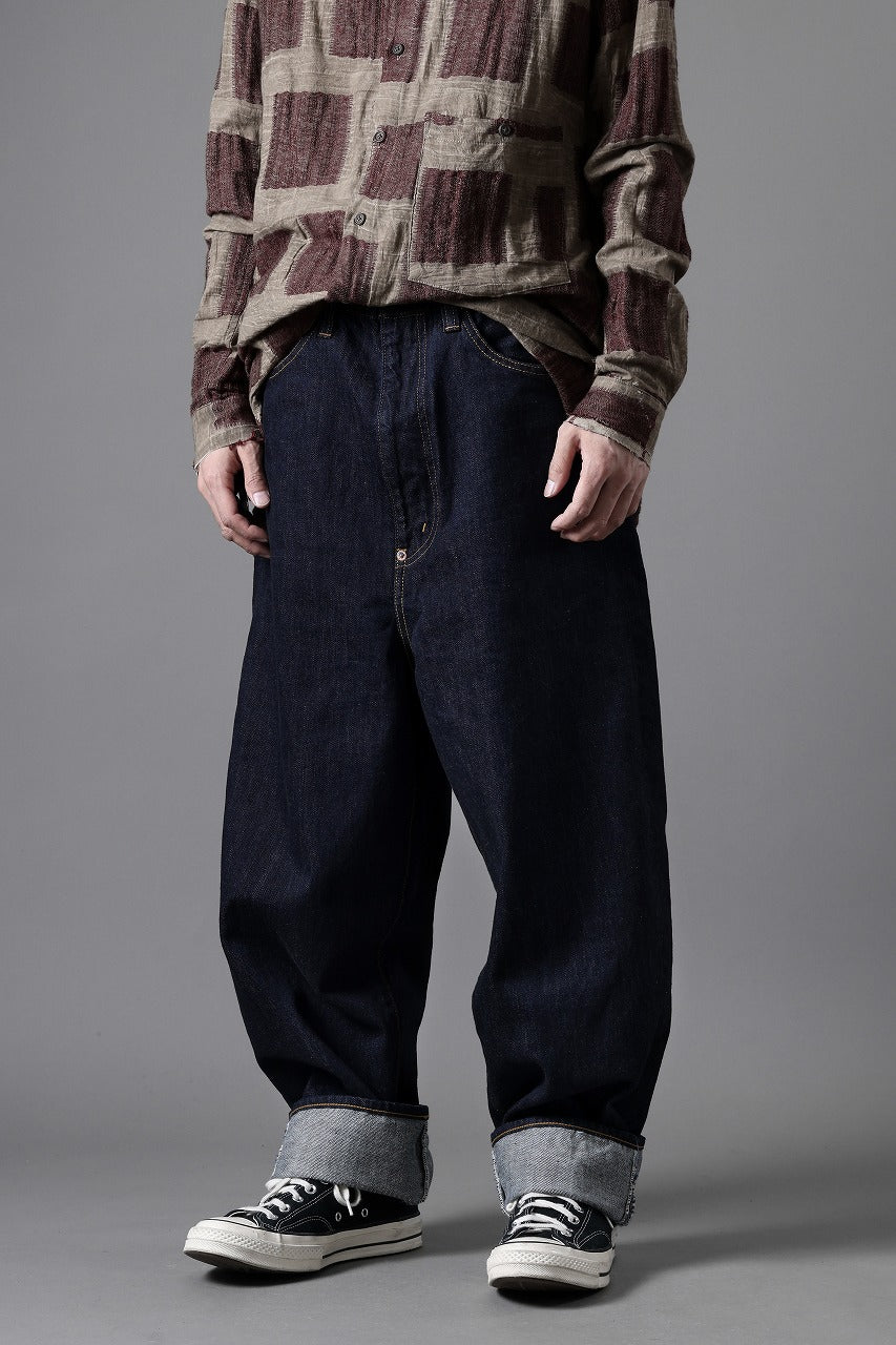 FULLCOUNT x N/07 x LOOM exclusive WIDE TAPERED DENIM PANTS / 11.5oz ZIMBABWE DENIM (INDIGO BLUE / ONE WASHED)