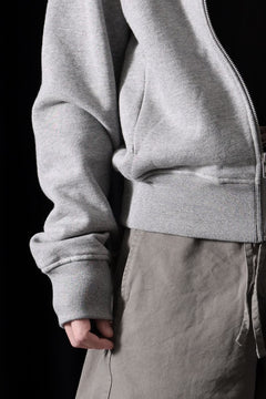 画像をギャラリービューアに読み込む, entire studios SLIM ZIP UP SWEAT PARKA (GREY MARLE)