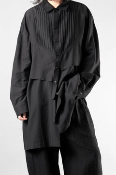 画像をギャラリービューアに読み込む, Professor.E OVERSIZED LAYERED SHIRT (BLACK)