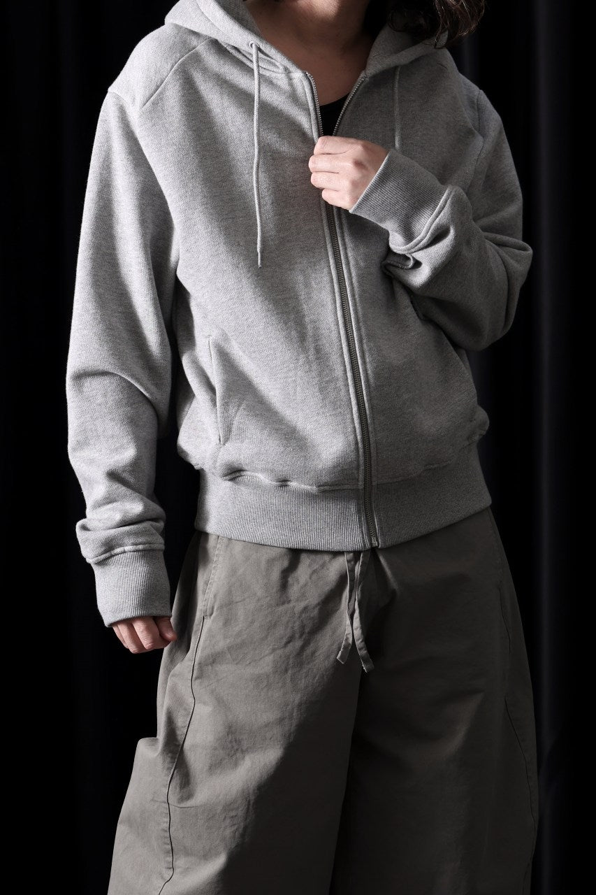 画像をギャラリービューアに読み込む, entire studios SLIM ZIP UP SWEAT PARKA (GREY MARLE)