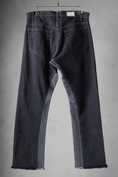 Load image into Gallery viewer, CHANGES x LOOM exclusive REMAKE REGULAR FIT DENIM PANTS / VINTAGE LEVI’S JEANS (BLACK #I)