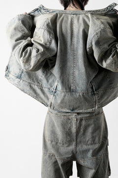 画像をギャラリービューアに読み込む, entire studios MOTO DENIM JACKET (SURFACE WAVE)