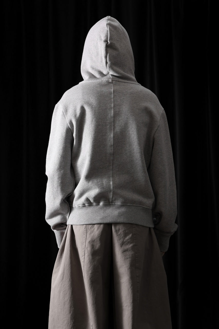 画像をギャラリービューアに読み込む, entire studios SLIM ZIP UP SWEAT PARKA (GREY MARLE)