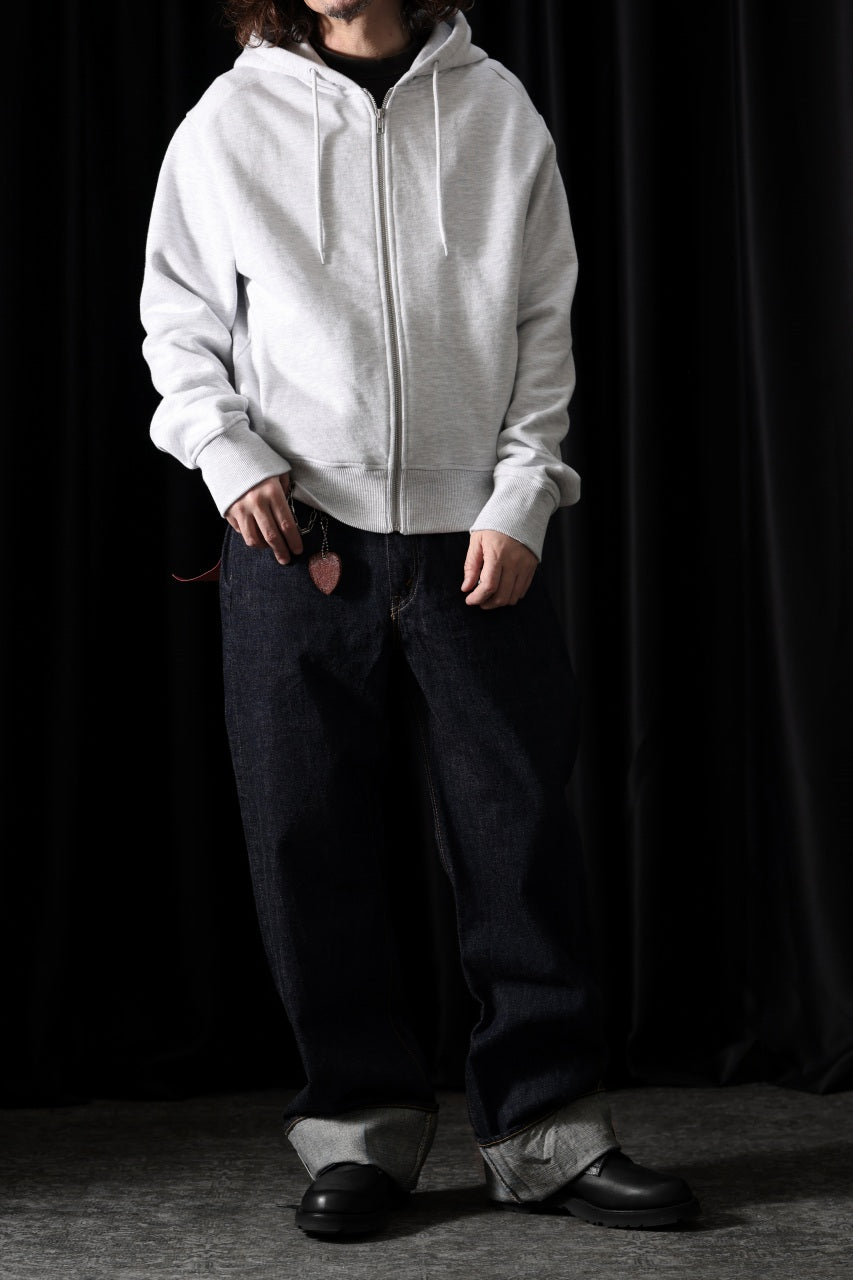 画像をギャラリービューアに読み込む, entire studios SLIM ZIP UP SWEAT PARKA (HEATHER GREY)