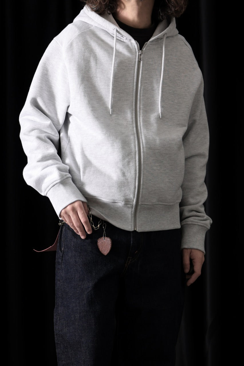画像をギャラリービューアに読み込む, entire studios SLIM ZIP UP SWEAT PARKA (HEATHER GREY)