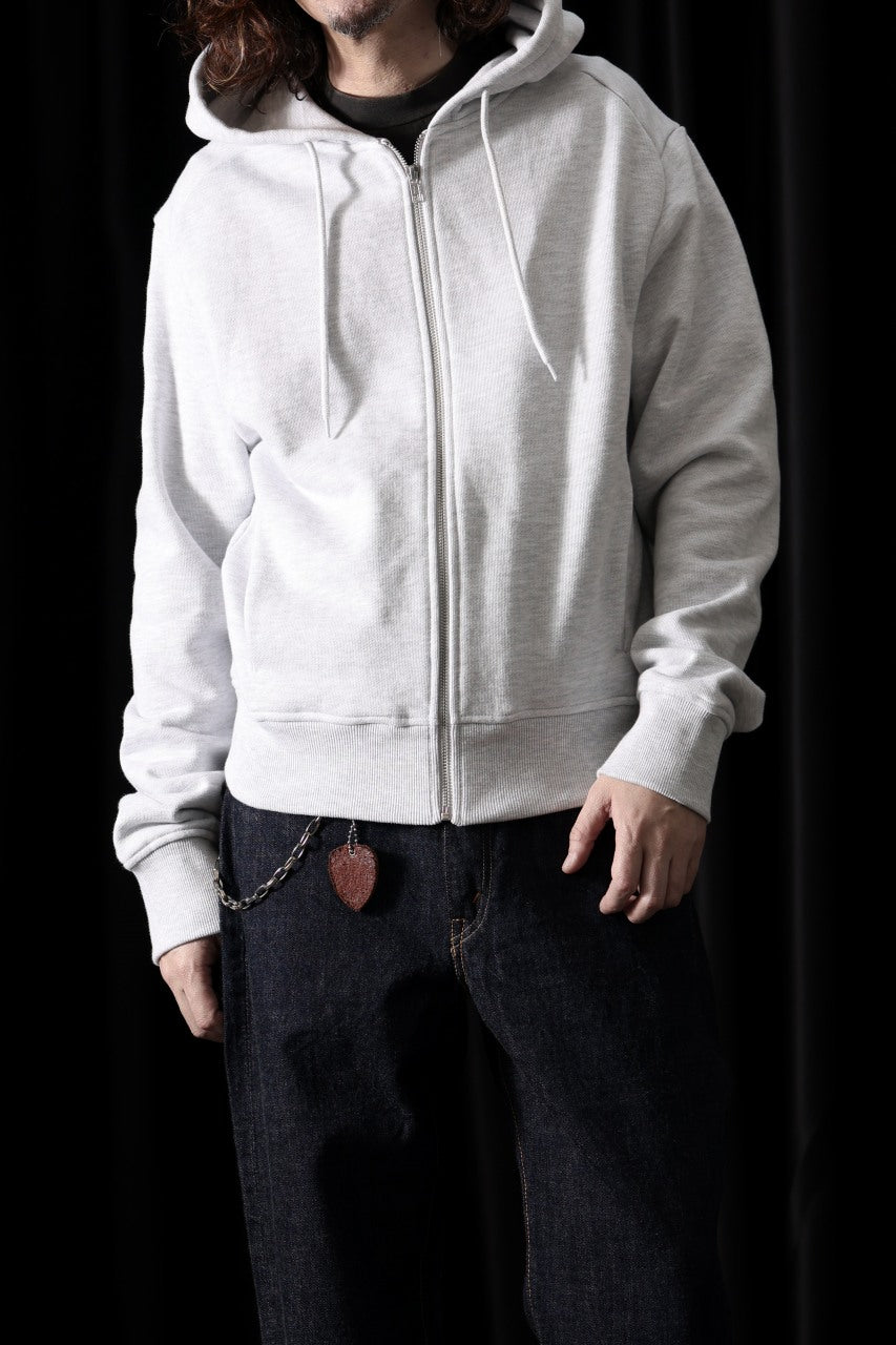 画像をギャラリービューアに読み込む, entire studios SLIM ZIP UP SWEAT PARKA (HEATHER GREY)