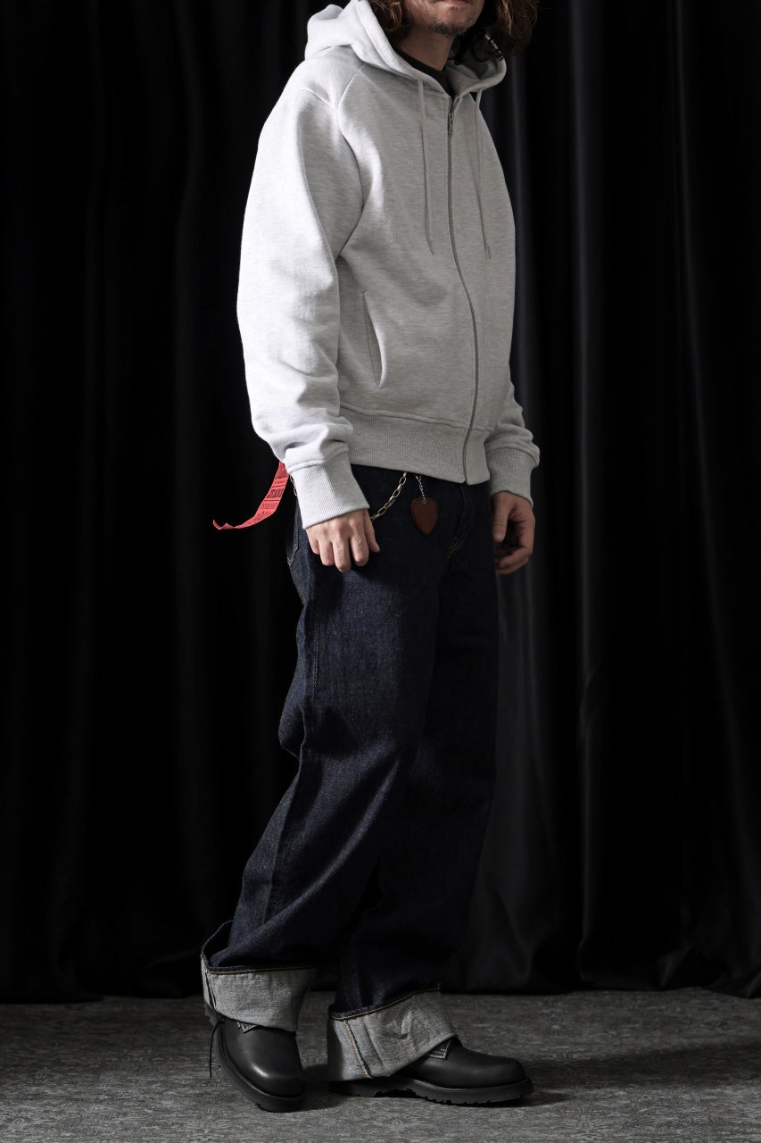 画像をギャラリービューアに読み込む, entire studios SLIM ZIP UP SWEAT PARKA (HEATHER GREY)