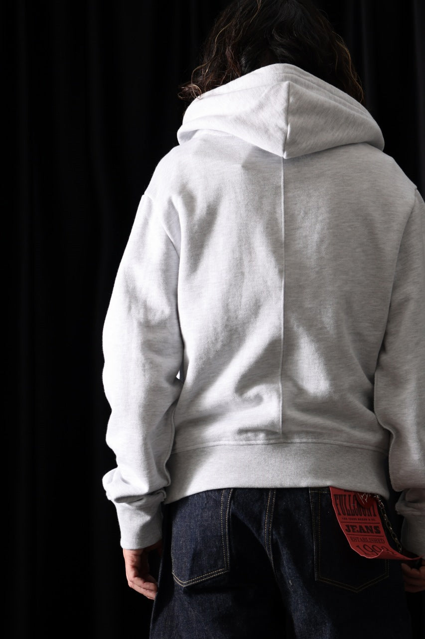 画像をギャラリービューアに読み込む, entire studios SLIM ZIP UP SWEAT PARKA (HEATHER GREY)