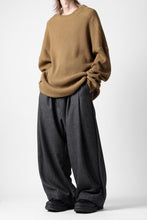 画像をギャラリービューアに読み込む, A.F ARTEFACT TUCK WIDE TROUSERS / HERRING BONE WOOL (D.GREY)