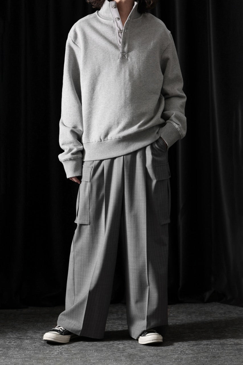 画像をギャラリービューアに読み込む, entire studios POD CREW SWEAT (GREY MARLE)