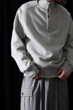 画像をギャラリービューアに読み込む, entire studios PORT PULLOVER SWEAT (GREY MARLE)