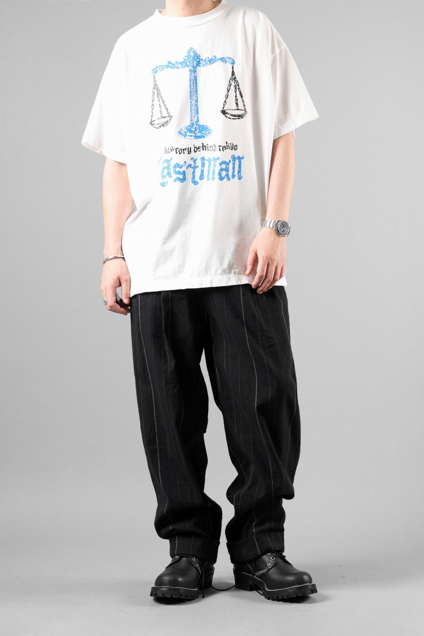 画像をギャラリービューアに読み込む, LASTMAN PRINTED TEE SHIRT -BALANCE- (WHITE)