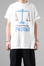画像をギャラリービューアに読み込む, LASTMAN PRINTED TEE SHIRT -BALANCE- (WHITE)