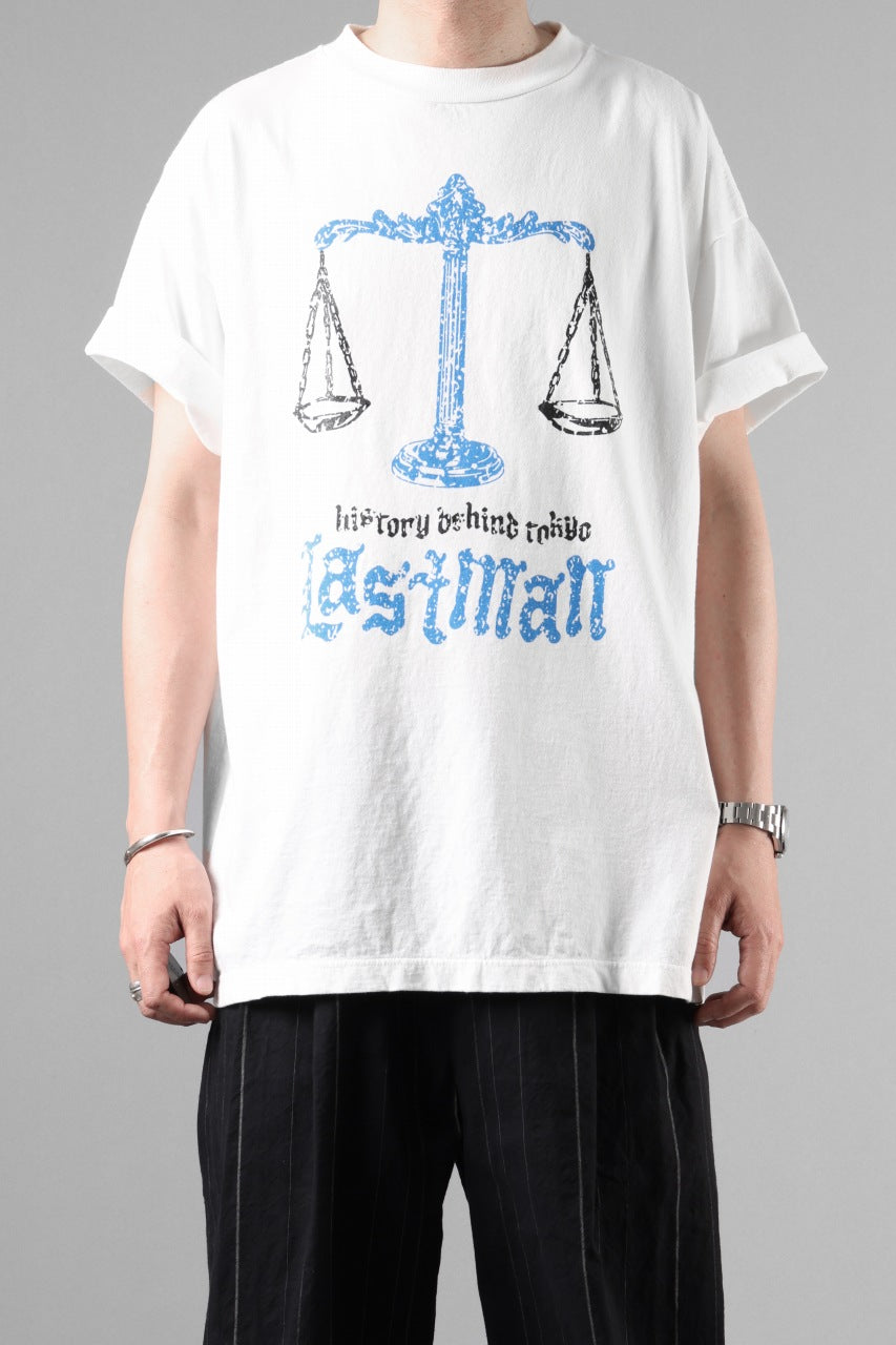 画像をギャラリービューアに読み込む, LASTMAN PRINTED TEE SHIRT -BALANCE- (WHITE)