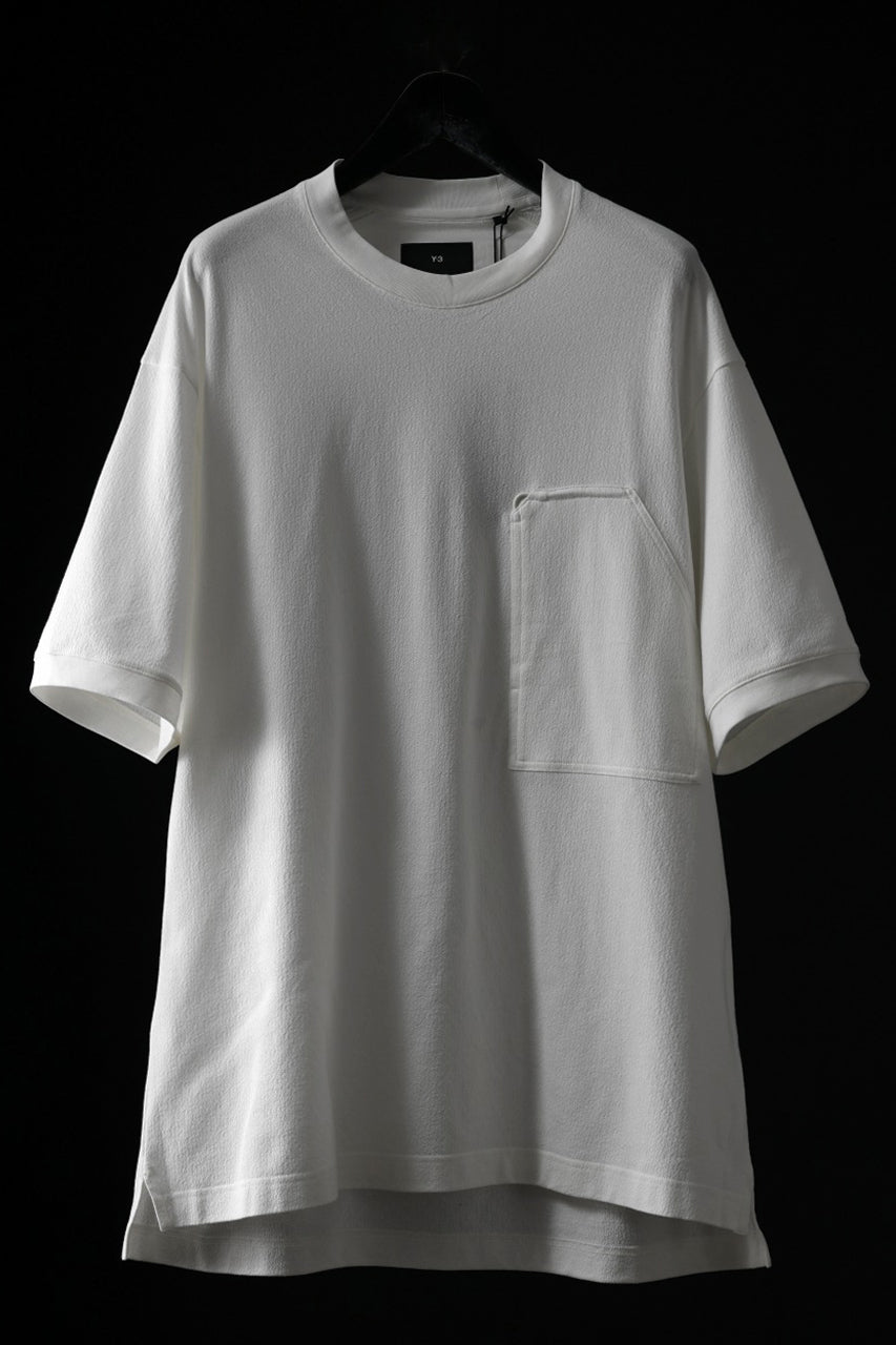 Y-3 Yohji Yamamoto WORK WEAR TEE / CREPE COTTON JERSEY (OFF WHITE)