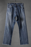 CHANGES x LOOM exclusive REMAKE REGULAR FIT DENIM PANTS / VINTAGE LEVI’S JEANS (INDIGO #G)