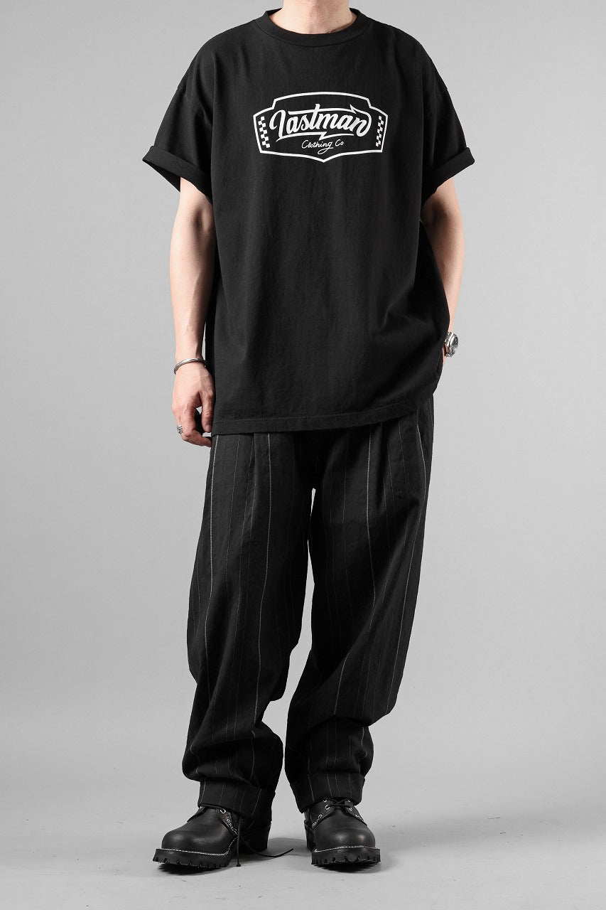 画像をギャラリービューアに読み込む, LASTMAN PRINTED TEE SHIRT -LM CLOTHING- (BLACK)