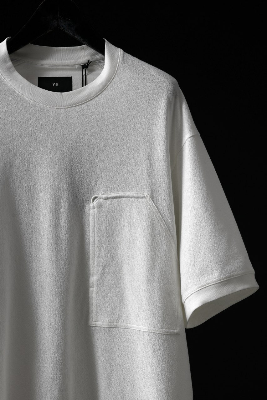 Y-3 Yohji Yamamoto WORK WEAR TEE / CREPE COTTON JERSEY (OFF WHITE 