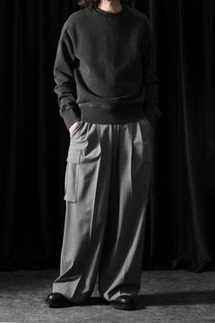 画像をギャラリービューアに読み込む, entire studios POD CREW SWEAT (WASHED BLACK)