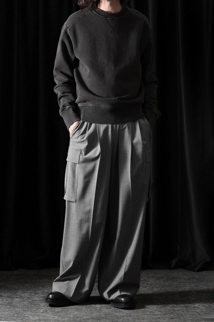 画像をギャラリービューアに読み込む, entire studios POD CREW SWEAT (WASHED BLACK)