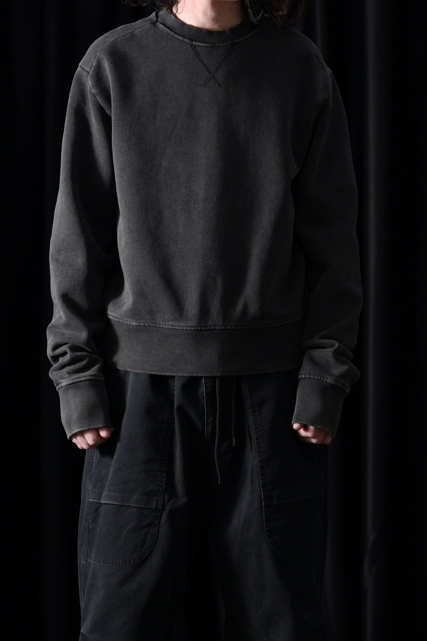 画像をギャラリービューアに読み込む, entire studios POD CREW SWEAT (WASHED BLACK)