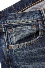 画像をギャラリービューアに読み込む, FULLCOUNT &quot;Fear Of The Dark&quot; Wide Denim Pants / 15.5oz Zimbabwe Selvedge Denim (INDIGO BLUE)