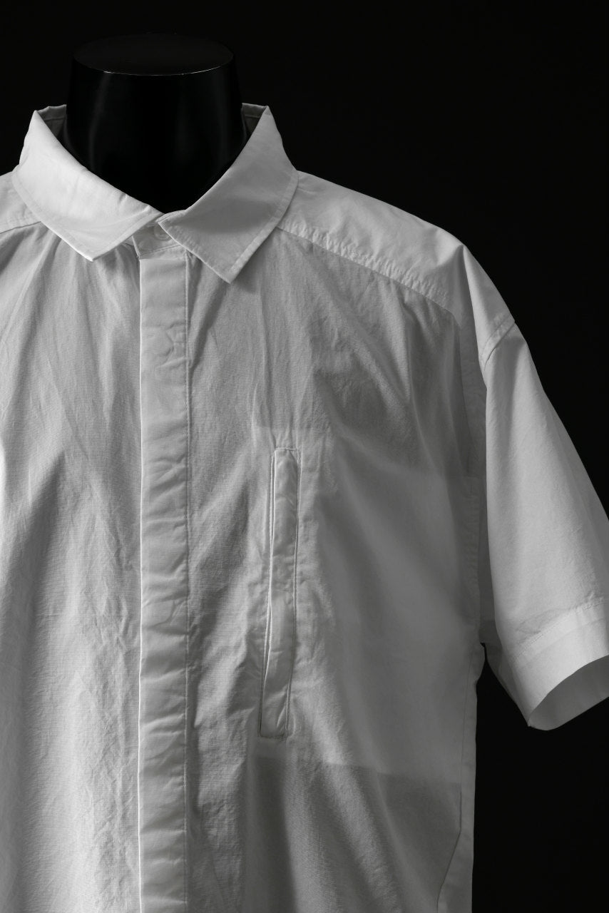 entire studios ZIP POCKET SHORT SLEEVE SHIRT (MILK)