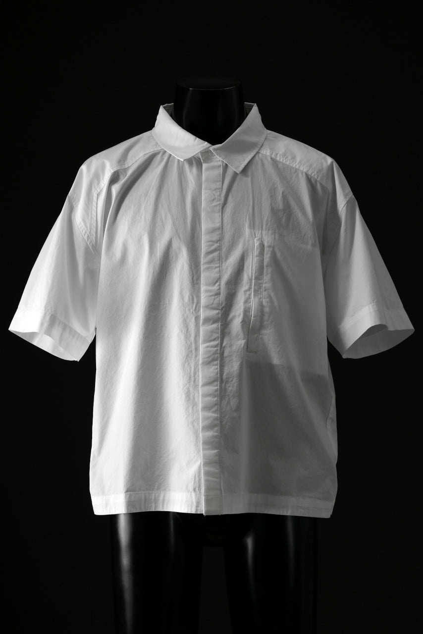 entire studios ZIP POCKET SHORT SLEEVE SHIRT (MILK)