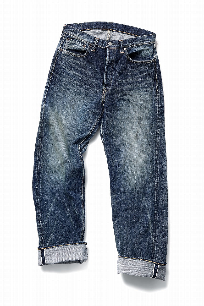 FULLCOUNT "Fear Of The Dark" Wide Denim Pants / 15.5oz Zimbabwe Selvedge Denim (INDIGO BLUE)