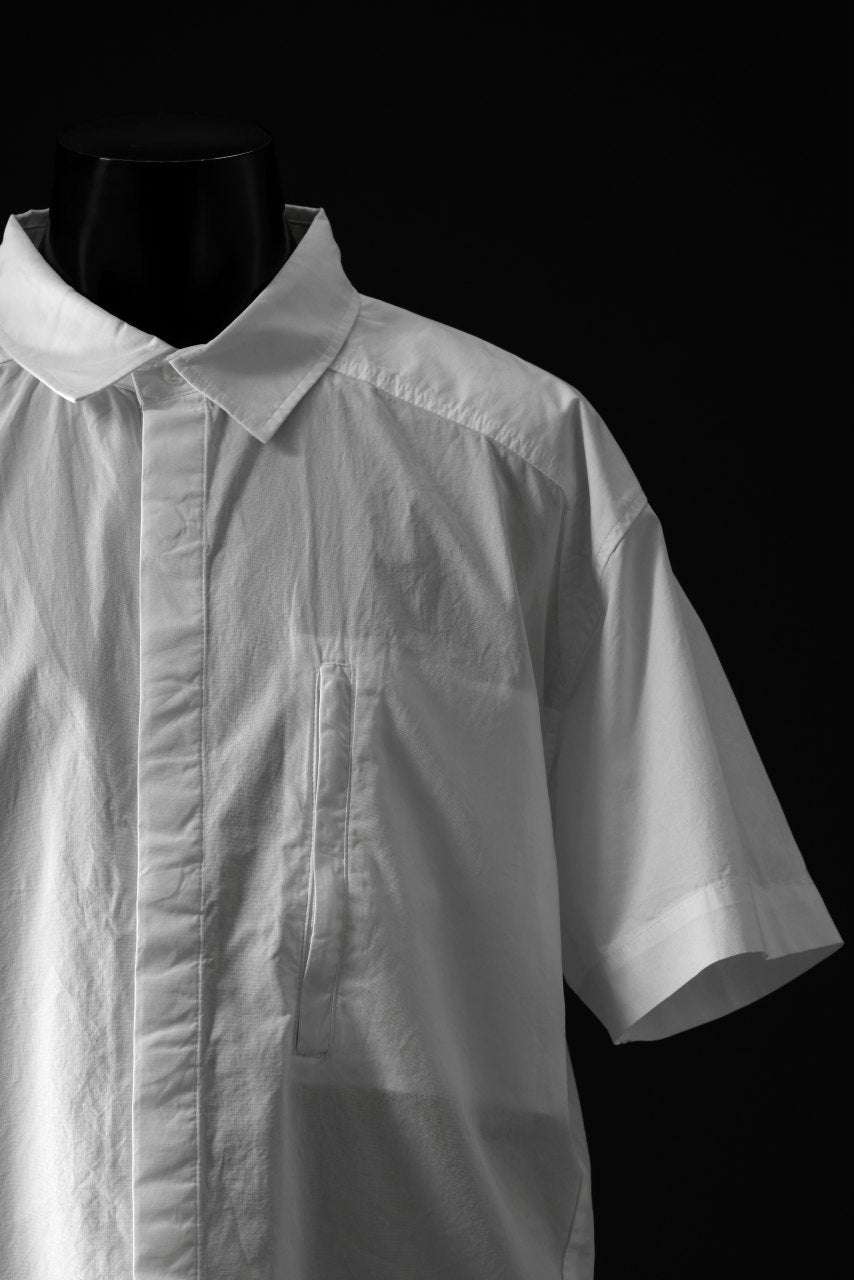 entire studios ZIP POCKET SHORT SLEEVE SHIRT (MILK)