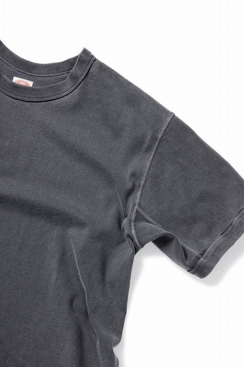 FULLCOUNT FLAT SEAM HEAVY WEIGHT S/S T SHIRT / ORIGINAL 30/2 TIGH TENSION JERSEY (INK BLACK)