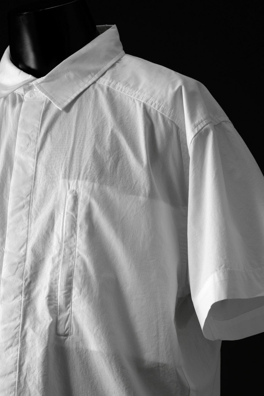 entire studios ZIP POCKET SHORT SLEEVE SHIRT (MILK)