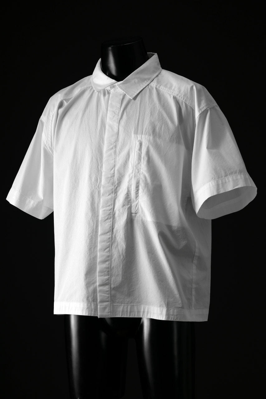 entire studios ZIP POCKET SHORT SLEEVE SHIRT (MILK)